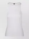 By Malene Birger Ribbed Texture Round Neck Sleeveless Top