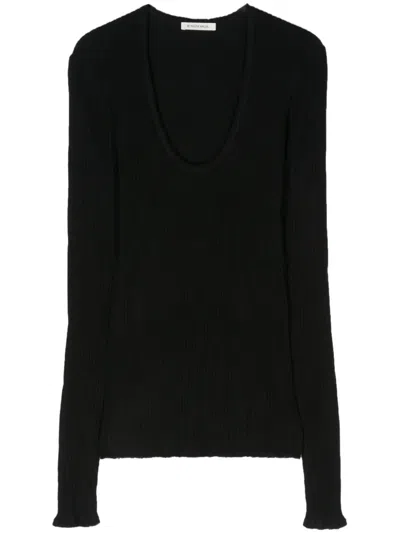 By Malene Birger Rinah Merinowolloberteil In Schwarz