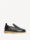 By Malene Birger Romine Leather Slippers In Black