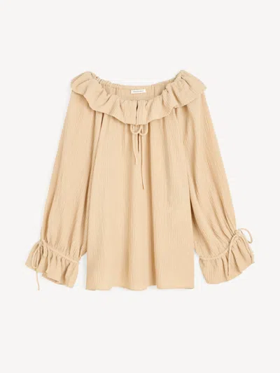 By Malene Birger Rose Weave Blouse In Neutral