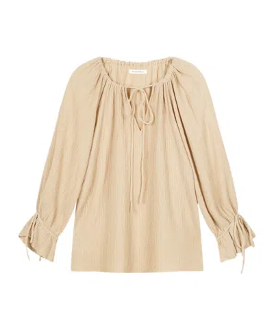 By Malene Birger Rose Weave Blouse In Neutral