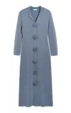 By Malene Birger Rosie Knit Maxi Dress In Blue