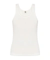 By Malene Birger U-collar Sleeveless Vest In White