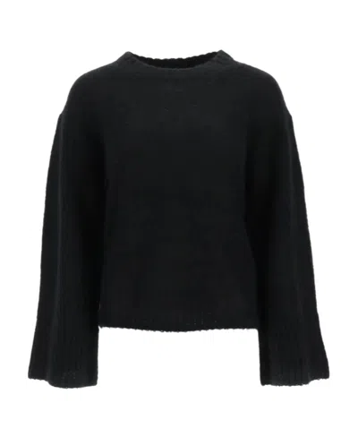 By Malene Birger Round-neck Knitted Jumper In Black