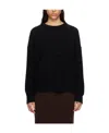 By Malene Birger Round Neck Long-sleeved Sweater In Black