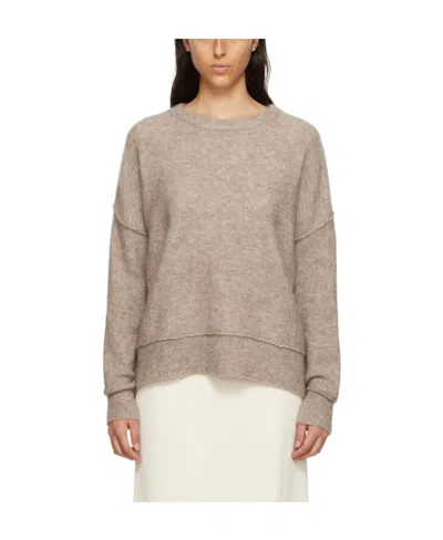 BY MALENE BIRGER ROUND NECK LONG-SLEEVED SWEATER