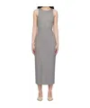By Malene Birger Round Neck Sleeveless Dress In Gray