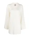 By Malene Birger Rolled-trim Knitted Jumper In Neutral