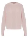By Malene Birger Round-neck Wool Sweater In Neutral