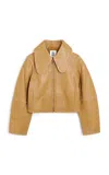 By Malene Birger Rowani Leather Jacket In Brown