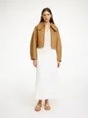 By Malene Birger Rowani Leather Jacket In Cornstalk