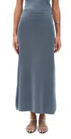 By Malene Birger Roz Straight Viscose Midi Skirt In Grisaille