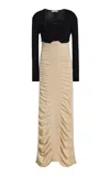 By Malene Birger Ruched Mallory Maxi Dress In Black