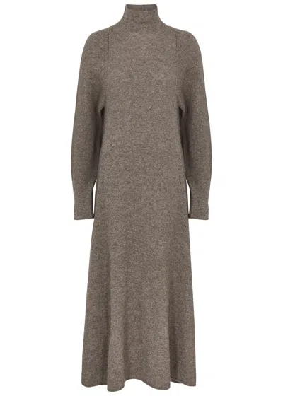 By Malene Birger Saige Wool-blend Maxi Dress In Grey