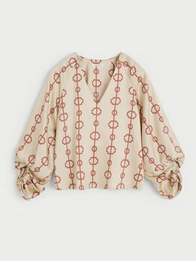 By Malene Birger Salia Blouse In Parisian Scarf Print