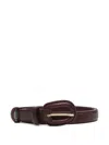 By Malene Birger "salio" Classic Belt Accessories In Brown