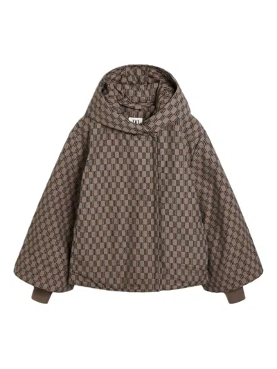 By Malene Birger Sallie Adjustable-hem Cotton Jacket In Brown