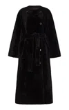 By Malene Birger Sandria Reversible Shearling Coat In Black