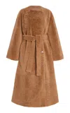 By Malene Birger Sandria Reversible Shearling Coat In Brown