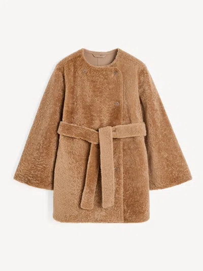 By Malene Birger Sannie Shearling Jacket In Brown