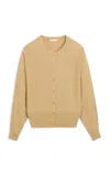 By Malene Birger Sao Knit Wool-blend Cardigan In Tan