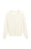 By Malene Birger Sao Knit Wool-blend Cardigan In White