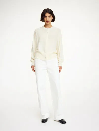 By Malene Birger Sao Wool Cardigan In Soft White