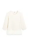 By Malene Birger Scarletts Feather-trimmed Crepe Top In White