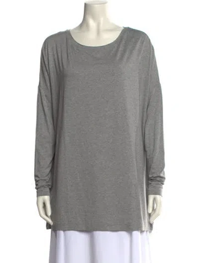 Pre-owned By Malene Birger Scoop Neck Long Sleeve Sweatshirt W/ Tags In Gray
