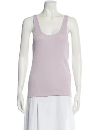 Pre-owned By Malene Birger Scoop Neck Sleeveless Top In Pink