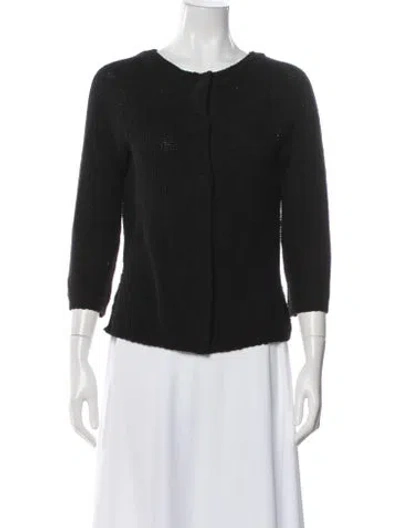 Pre-owned By Malene Birger Scoop Neck Sweater In Gray