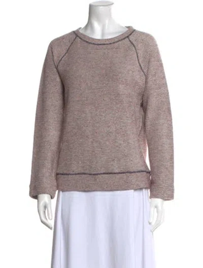 Pre-owned By Malene Birger Scoop Neck Sweater In Red