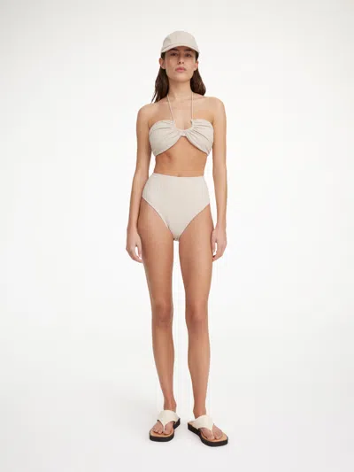 By Malene Birger Seabay Bikini Bottoms In Oyster Gray