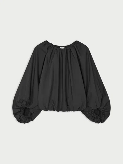 By Malene Birger Semara Organic Cotton Blouse In Black