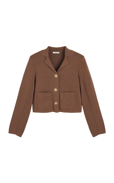 By Malene Birger Shalie Knit Cardigan In Brown