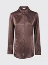 By Malene Birger Rosiannas Wide-collar Shirt In Brown