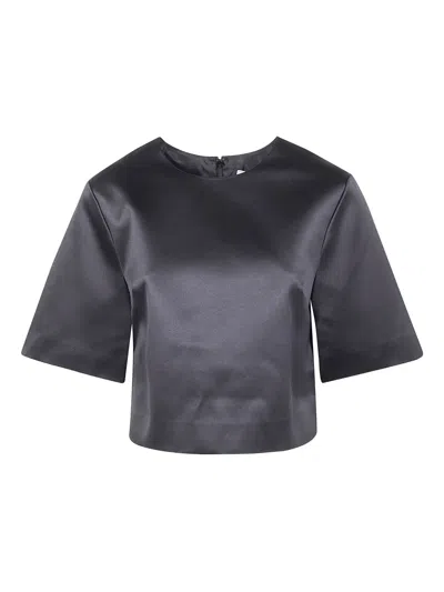By Malene Birger Hania Cropped Top In Black
