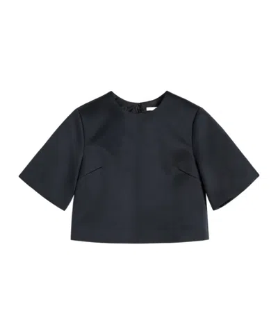 By Malene Birger Short-sleeve Top In Black