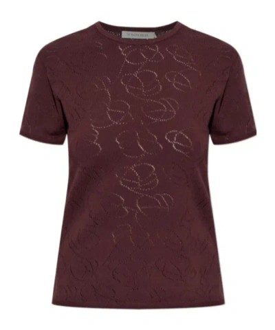 By Malene Birger Short-sleeved T-shirt In Burgundy