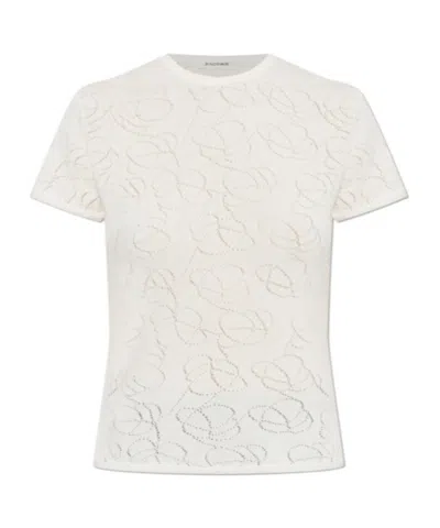 By Malene Birger Short-sleeved T-shirt In Neutral