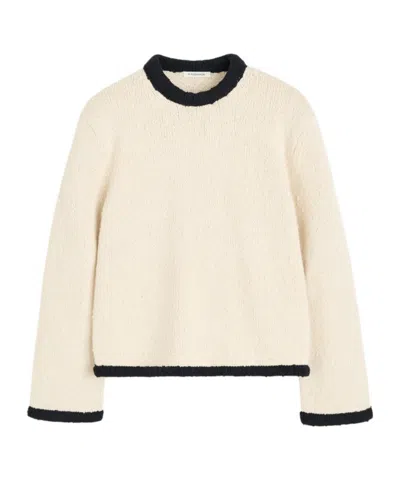 By Malene Birger Siena Sweater Black White Color Block In Neutral