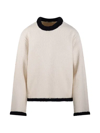 By Malene Birger Siena Sweater Black White Color Block In Neutral
