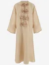 By Malene Birger Cicelia Rosette-detailed Silk Maxi Dress