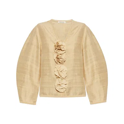 By Malene Birger Silk Sweaters In Neutral