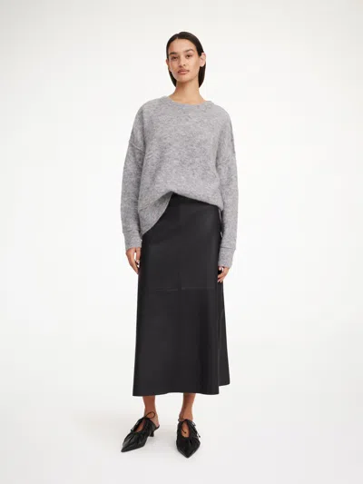 By Malene Birger Simoas Leather Skirt In Black
