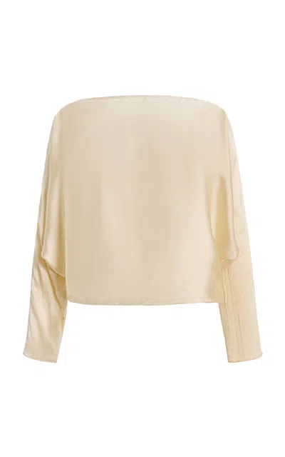 By Malene Birger Simone Pleated Blouse In White