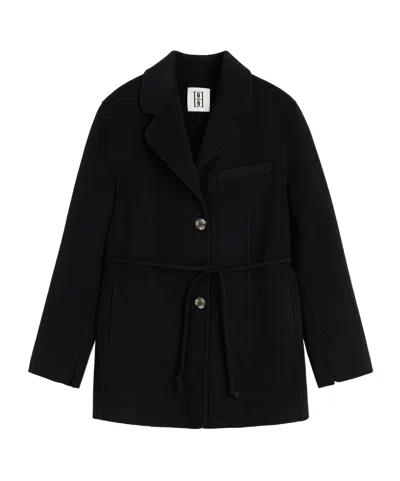 By Malene Birger Hellen Single-breasted Wool Blazer In Black