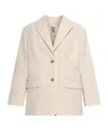 By Malene Birger Single-breasted Suit Jacket In Neutral