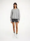 By Malene Birger Siola Atheletic Shorts In Monogram Black & Grey