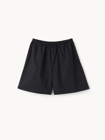 By Malene Birger Siona Organic Cotton Shorts In Black